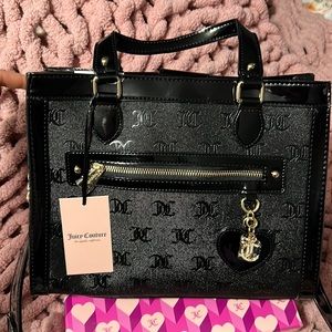 NWT Juicy Couture Liquorice Nailed it Tote black color